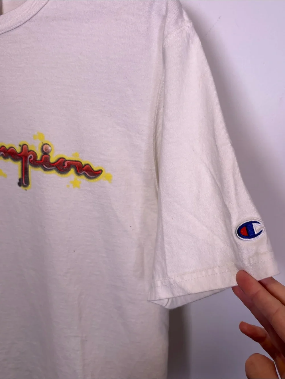 Champion White Logo Tee - Picture 4 of 5